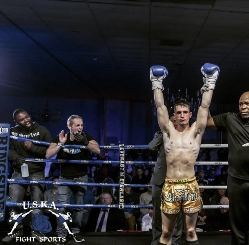 Victory celebration after a fight
